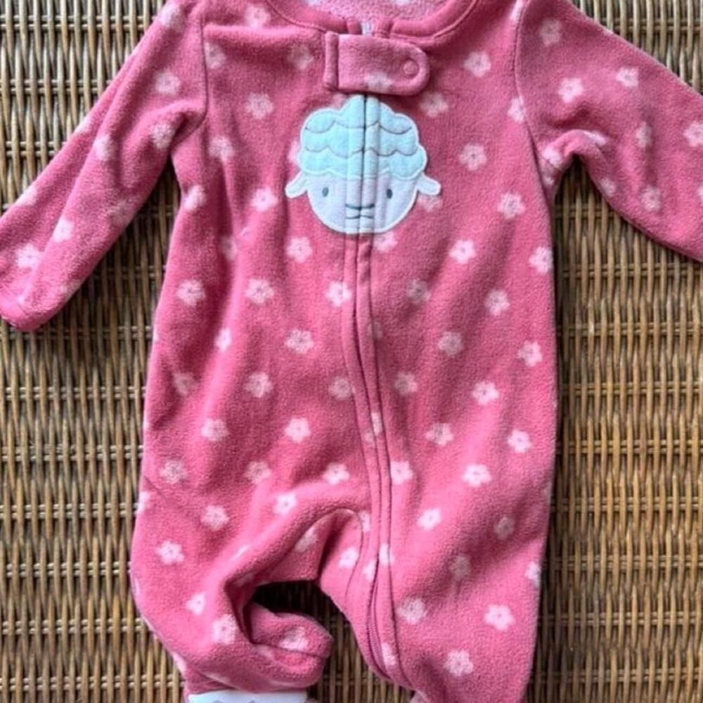 Carter-s Pink Sleepsuits-babygrows